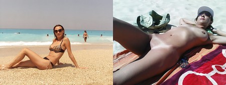 Real Amateur Wives & Girlfriends - Swimsuits & Then Naked