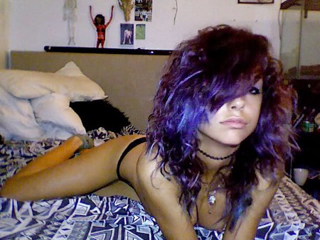 Amateurs delights 35 - Cute emo teen exposing herself