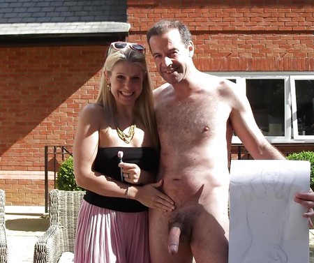 Woemn and cock 5 -Real private cfnm art party CFNM)