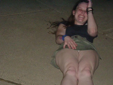 Upskirt  fun :) you gotta love the flash of pantie !!
