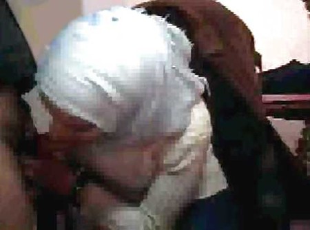 hijab arab webcam in office Wears egypt or turkish jilbab