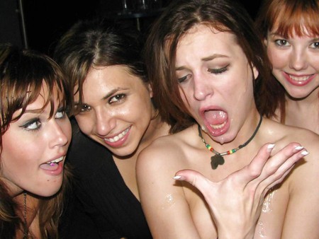 slut college girl celebrating with a male stripper