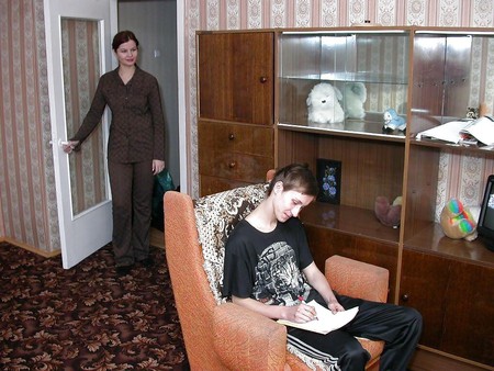 MOM WITH HER son's friend