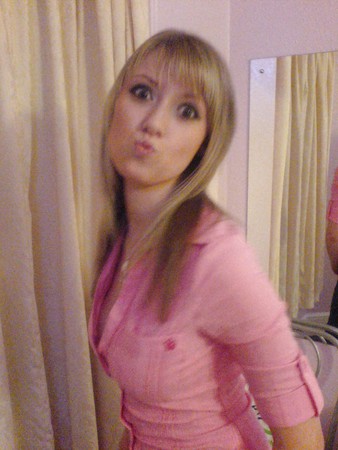 Blond Teen Girl with Huge Boobs