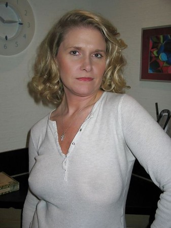 Erected nipples through blouse (2)