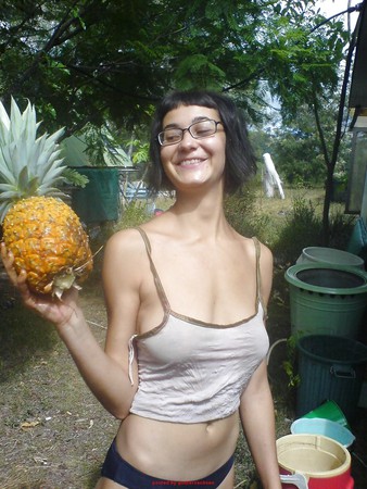 Hairy hippie girl nude