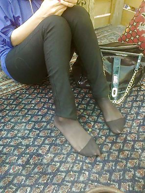 Irani Turban hijab nylon socks feet fetish 234525
