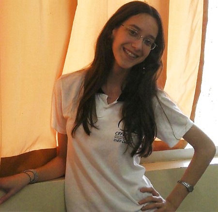 Private pics of a sweet young teen girl with big firm tits