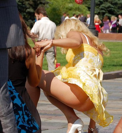 Classy candid upskirts