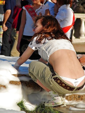 Candid young slut : thong III