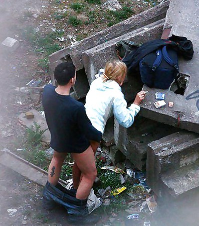 Sluts are getting fucked in public