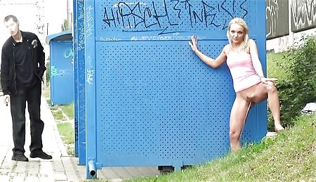 Voyeur, surprised pee-wild outdoors